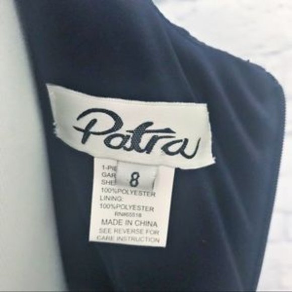 Patra Navy Layered Formal Dress Size 8 - Picture 6 of 7